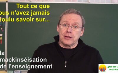 La ligue des droits de l’enfant refuse la marchandisation de l’école.