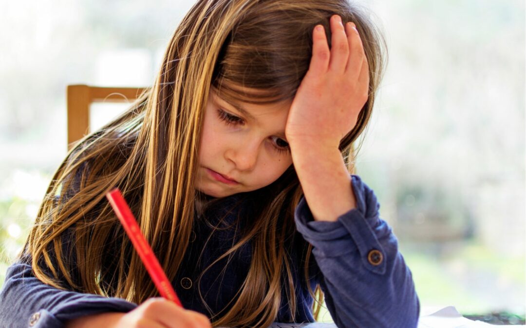 enfant qui n'aime pas ses devoirs